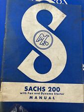 SACHS 200  German SCOOTER MANUAL .scarce See My Other Repair Booklet Also