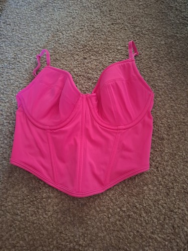 Pink corset - pink,
