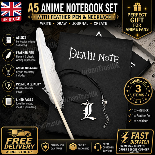 Anime leather notebook - leather,