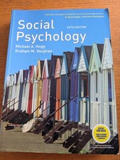Social Psychology, Michael A. Hogg, Graham Vaughan (Paperback, 2007) 5th Edition