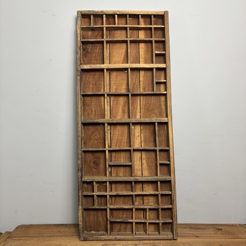 Vintage wooden printers tray - vintage,