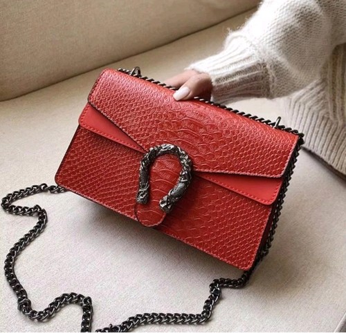 Crocodile print faux leather - faux,