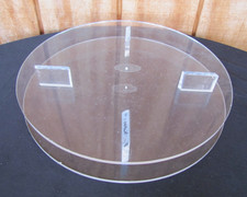 Vintage 14" Round Clear Van
