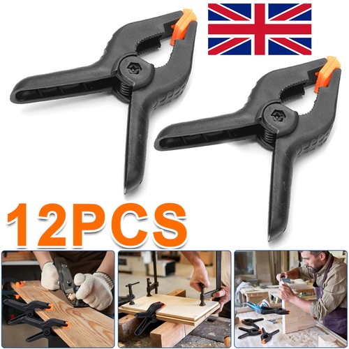 12x large spring clamps - spring, "