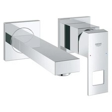 Grohe Eurocube Concealed 2 Tap Hole Basin Mixer tap S-Size Wall Mounted Trim Set