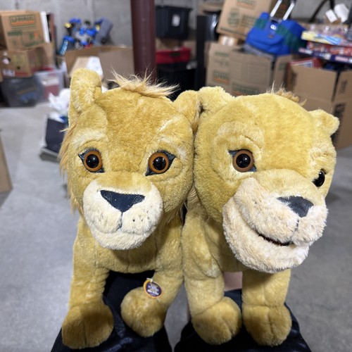 Vtg lion king talking plush - king,