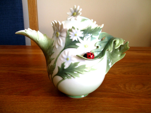 Franz porcelain ladybug teapot - franz,