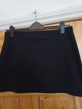 Ladies black short mini skirt