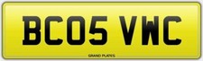 VOLKSWAGEN NUMBER PLATE BC05