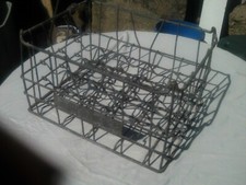 vintage galvanised milk crate (1960,s?)