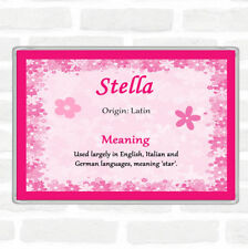 Stella Name Meaning Jumbo Fridge Magnet Pink