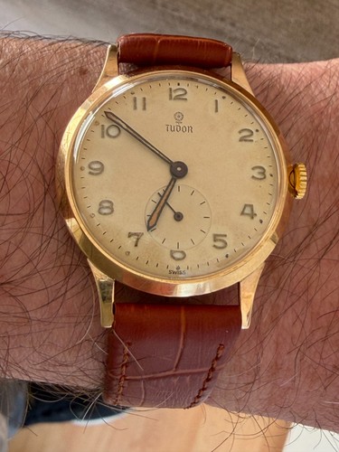 Vintage tudor 9ct gold watch - 9ct,