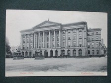 " QUEEN'S HOTEL " CHELTENHAM " HORSE & CART, PAIR CANNON " NOT POSTED. 1900/20s?