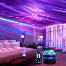 USB Galaxy Projector Aurora 5V Night Light 360° Rotating GB Colorful NightLights