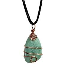 Jade Pendant Necklace Copper