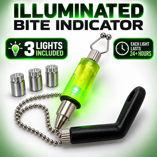 Illuminated carp fishing bite - carp,