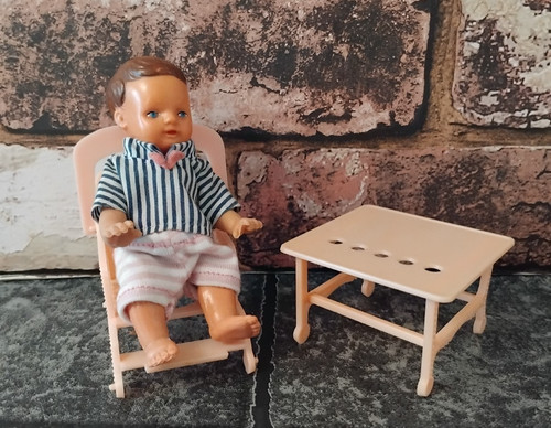 Vintage baby toddler doll - baby,