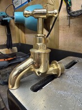 Vintage Polished Brass Bib Tap