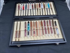 Display Box with Wooden Turned Ballpoint Pens/Composite & Wooden Letter Openers