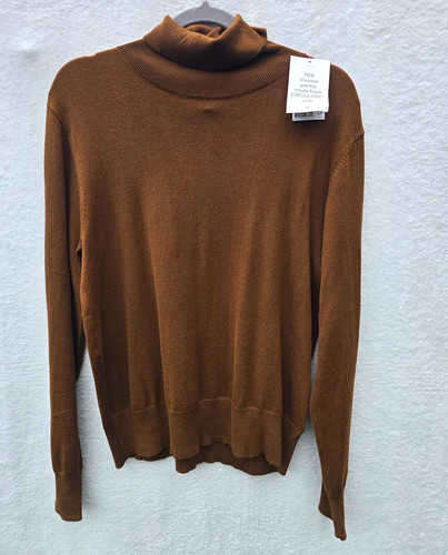 Women brown turtleneck - brown,