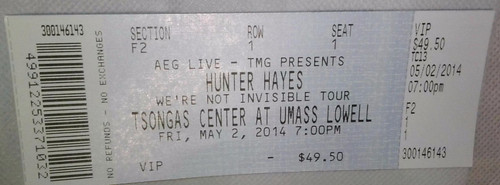Hunter hayes front row - hunter,