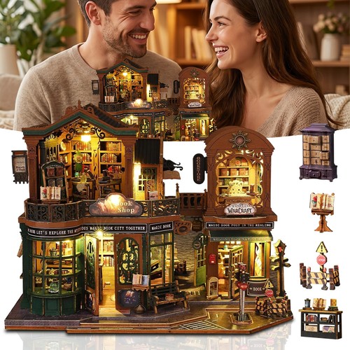 Book nook kit diy miniature - nook, kit,
