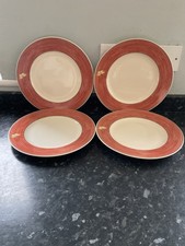 Wedgwood Sarah’s Garden Terracotta Dinner Plates x 4