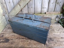 Vintage blue metal cantilever