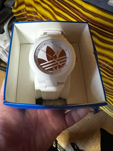 Adidas white watch - white,