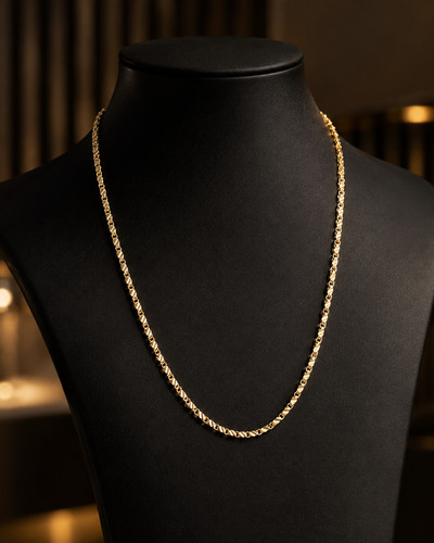 Karat gold chain necklace - gold,