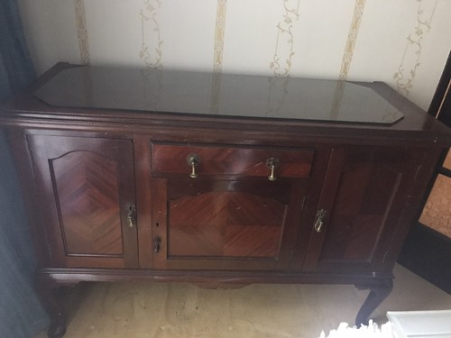 Antique sideboard table solid - antique,