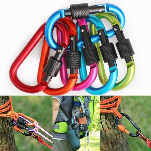 6pcs large aluminium carabiner - 6pcs,