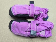 Hestra Purple Mittens Size 1 Kids Ski Outdoor Winter Thermal Anti Slip Lined