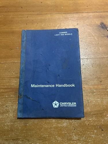 Chrysler commer maintenance - chrysler,