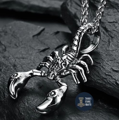 Scorpion pendant necklace - scorpion,