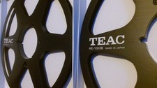 Black metal tape reel - ., teac