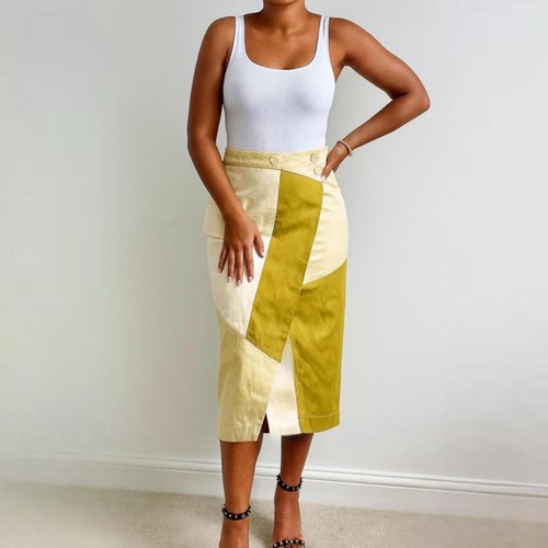 Zara cream khaki patchwork - cream/khaki,