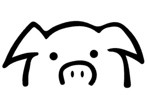 Pig vinyl decal sticker - decal,