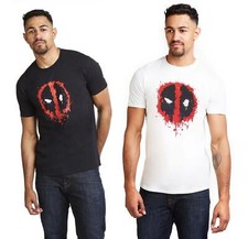 Marvel Mens T-Shirt Paint Logo