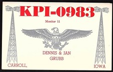 QSL QSO RADIO CARD "American