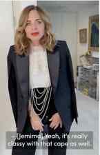 ZARA BLACK BLAZER CAPE TUXEDO