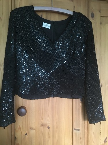 Caroline charles black sequin - caroline,
