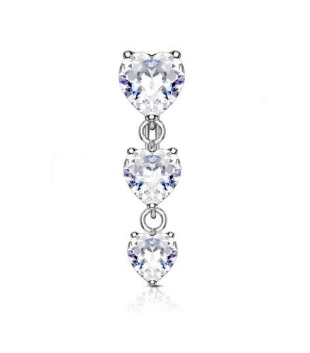 Reverse top drop heart crystal - drop,