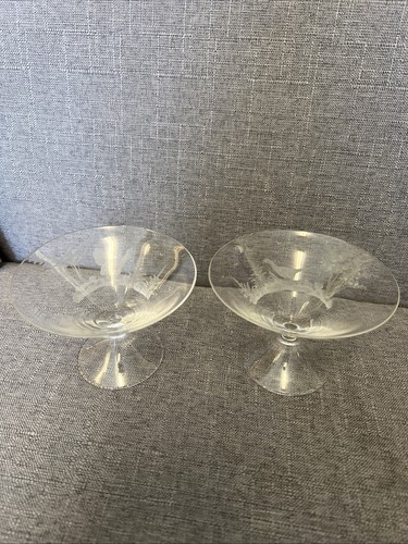 Pair champagne coupe - of,
