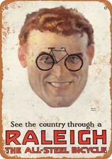 METAL SIGN - 1928 Raleigh