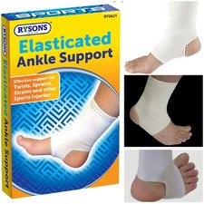 Elasticated Ankle Foot Support Sports Bandage Brace Gym Arthritis Injury Sport