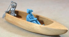 Dug Out Small Wooden Boat