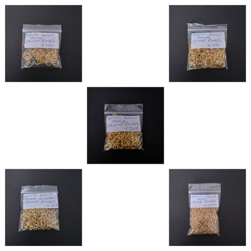 Gold jump rings - jump, sizes
