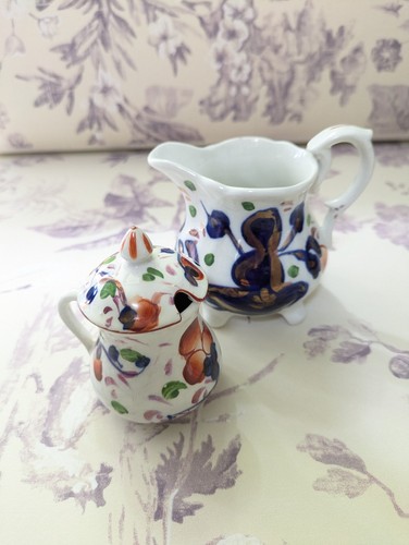 Antique gaudy welsh oyster - antique,