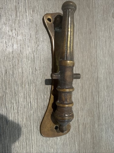 Vintage brass door knocker - door,